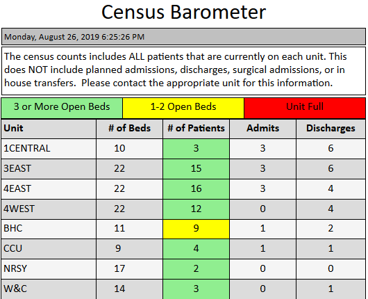 custom report census